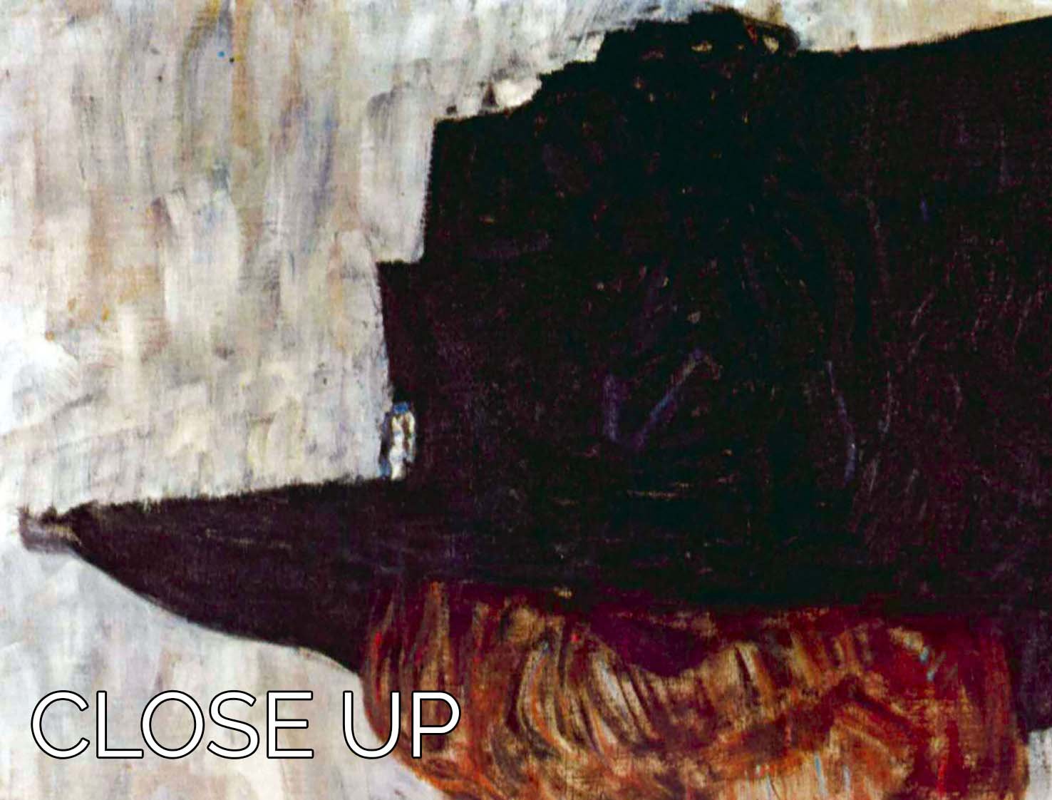 The Black Hat by Klimt 3 Split Panel Canvas Print - Canvas Art Rocks - 3