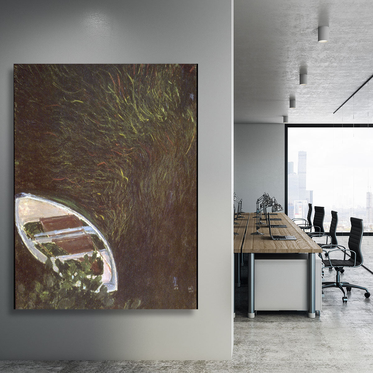 The Boat by Monet Canvas Print or Poster - Canvas Art Rocks - 3