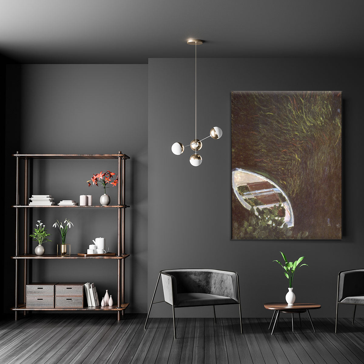 The Boat by Monet Canvas Print or Poster - Canvas Art Rocks - 5