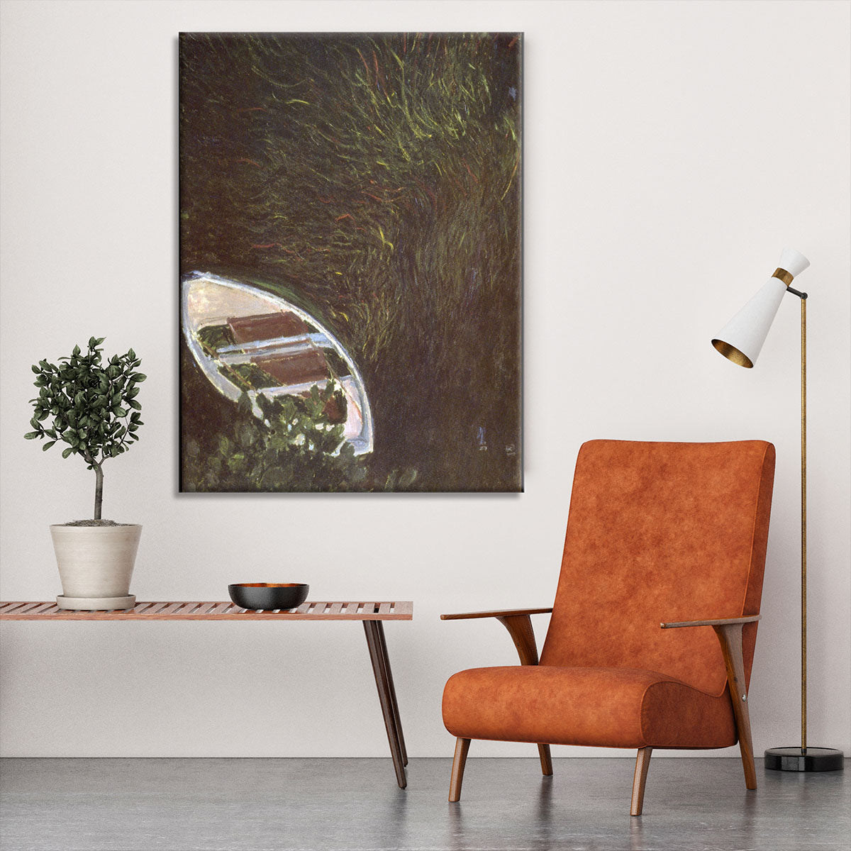 The Boat by Monet Canvas Print or Poster - Canvas Art Rocks - 6