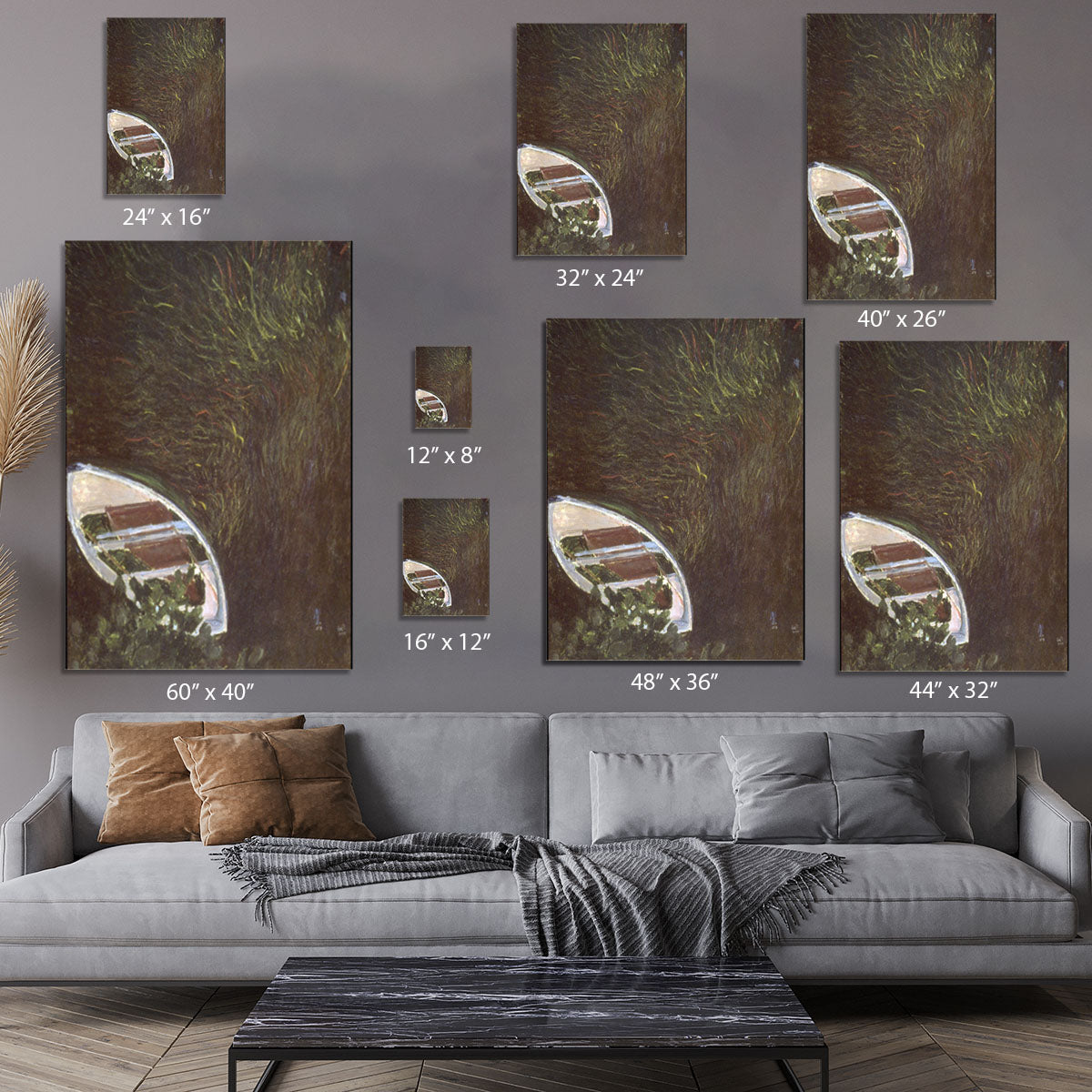 The Boat by Monet Canvas Print or Poster - Canvas Art Rocks - 7