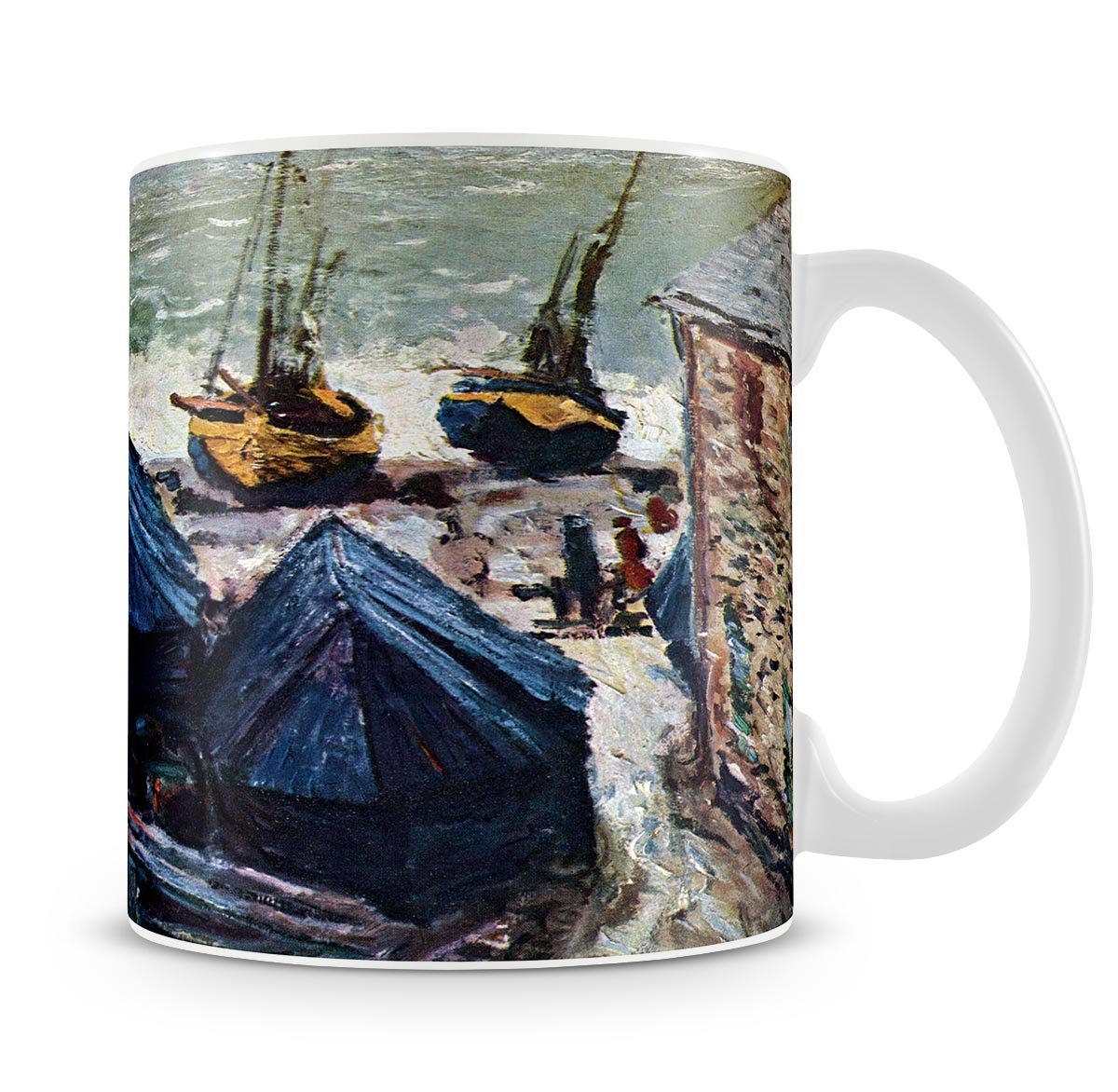 The Boats by Monet Mug - Canvas Art Rocks - 4