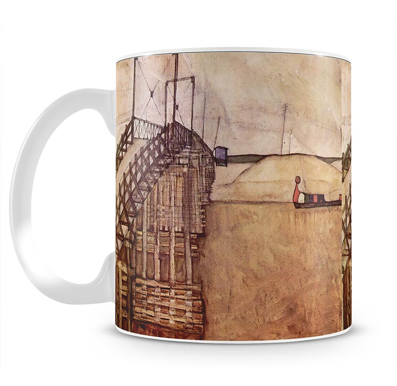 The Bridge by Egon Schiele Mug - Canvas Art Rocks - 1