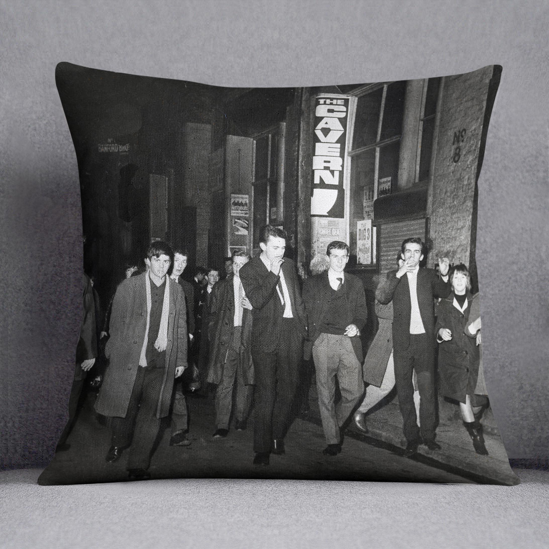 The Cavern Club Liverpool 1964 Cushion - Canvas Art Rocks - 1