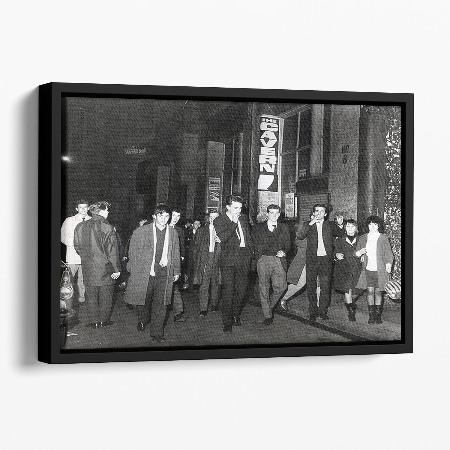 The Cavern Club Liverpool 1964 Floating Framed Canvas - Canvas Art Rocks - 1
