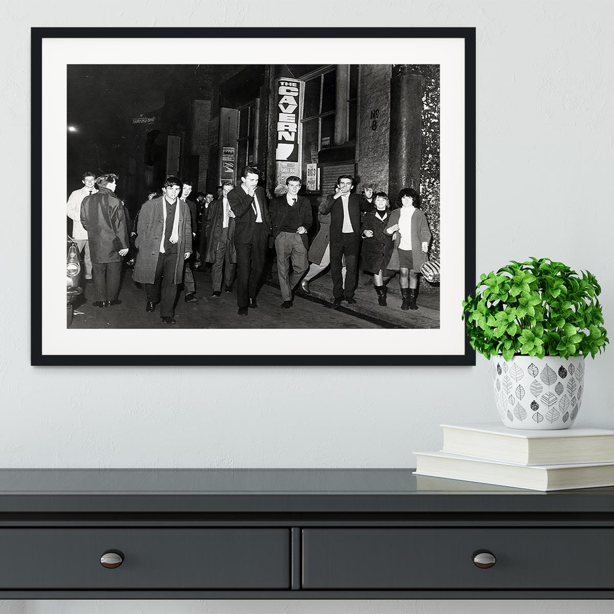 The Cavern Club Liverpool 1964 Framed Print - Canvas Art Rocks - 1