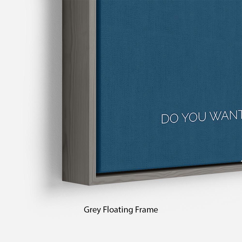 The Dark Knight Minimal Movie Floating Frame Canvas - Canvas Art Rocks - 4