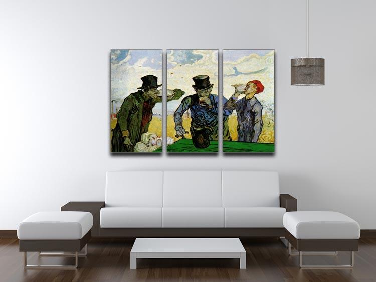 The Drinkers by Van Gogh 3 Split Panel Canvas Print - Canvas Art Rocks - 4