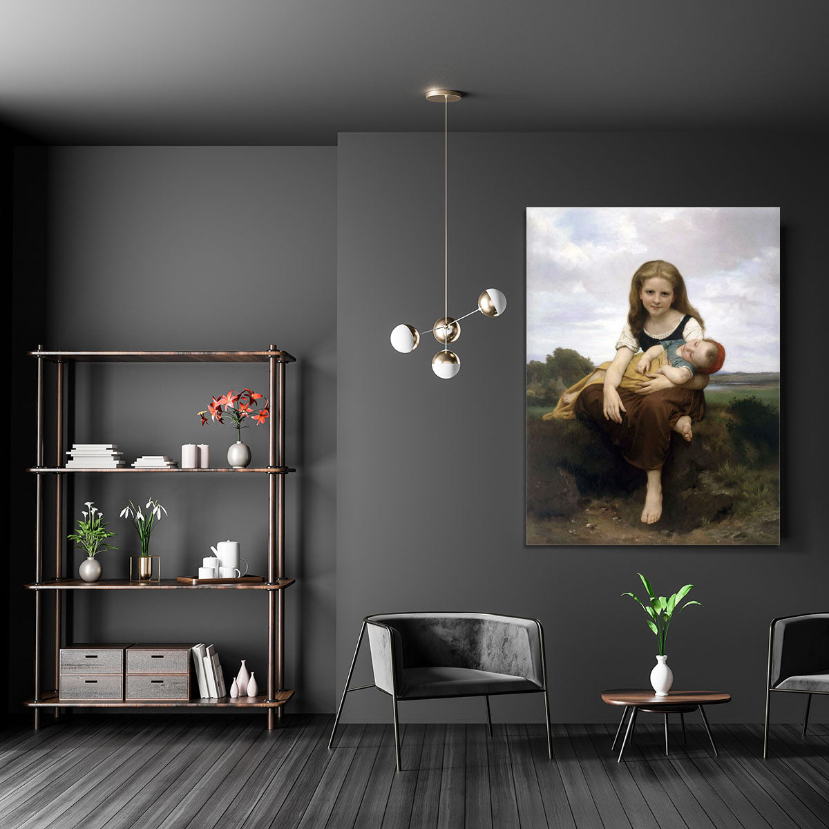The Elder Sister By Bouguereau Canvas Print or Poster - Canvas Art Rocks - 5
