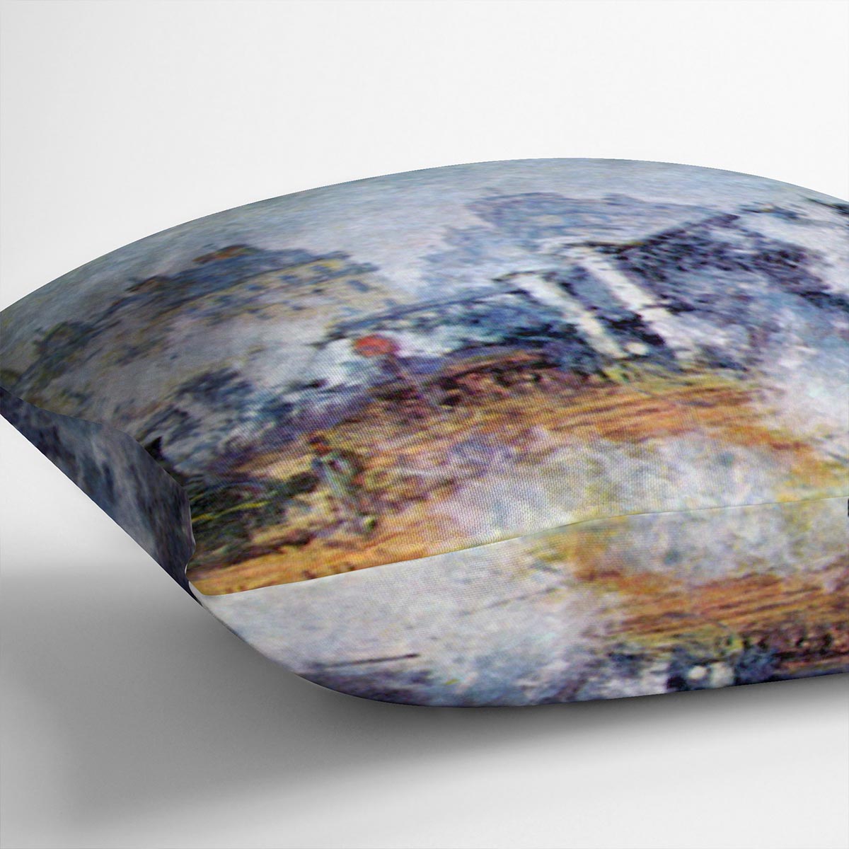 The Europe Bridge Saint Lazare station in Paris by Monet Cushion