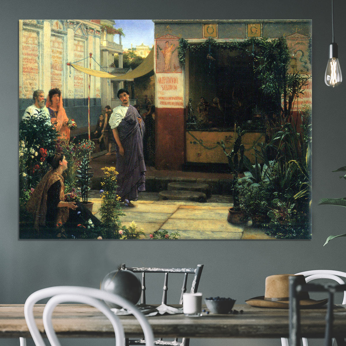The Flower Market by Alma Tadema Canvas Print or Poster - Canvas Art Rocks - 3