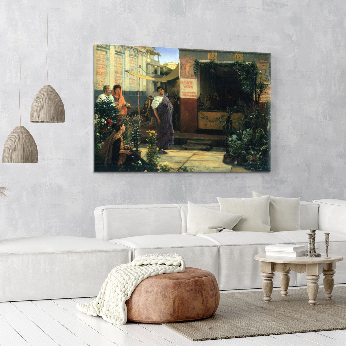 The Flower Market by Alma Tadema Canvas Print or Poster - Canvas Art Rocks - 6