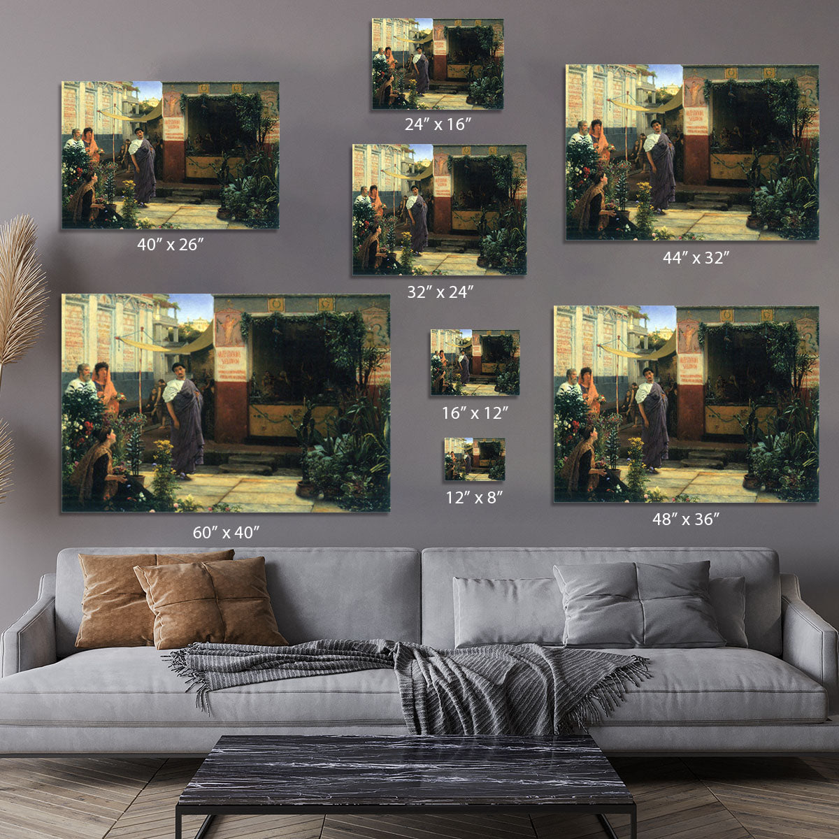 The Flower Market by Alma Tadema Canvas Print or Poster - Canvas Art Rocks - 7