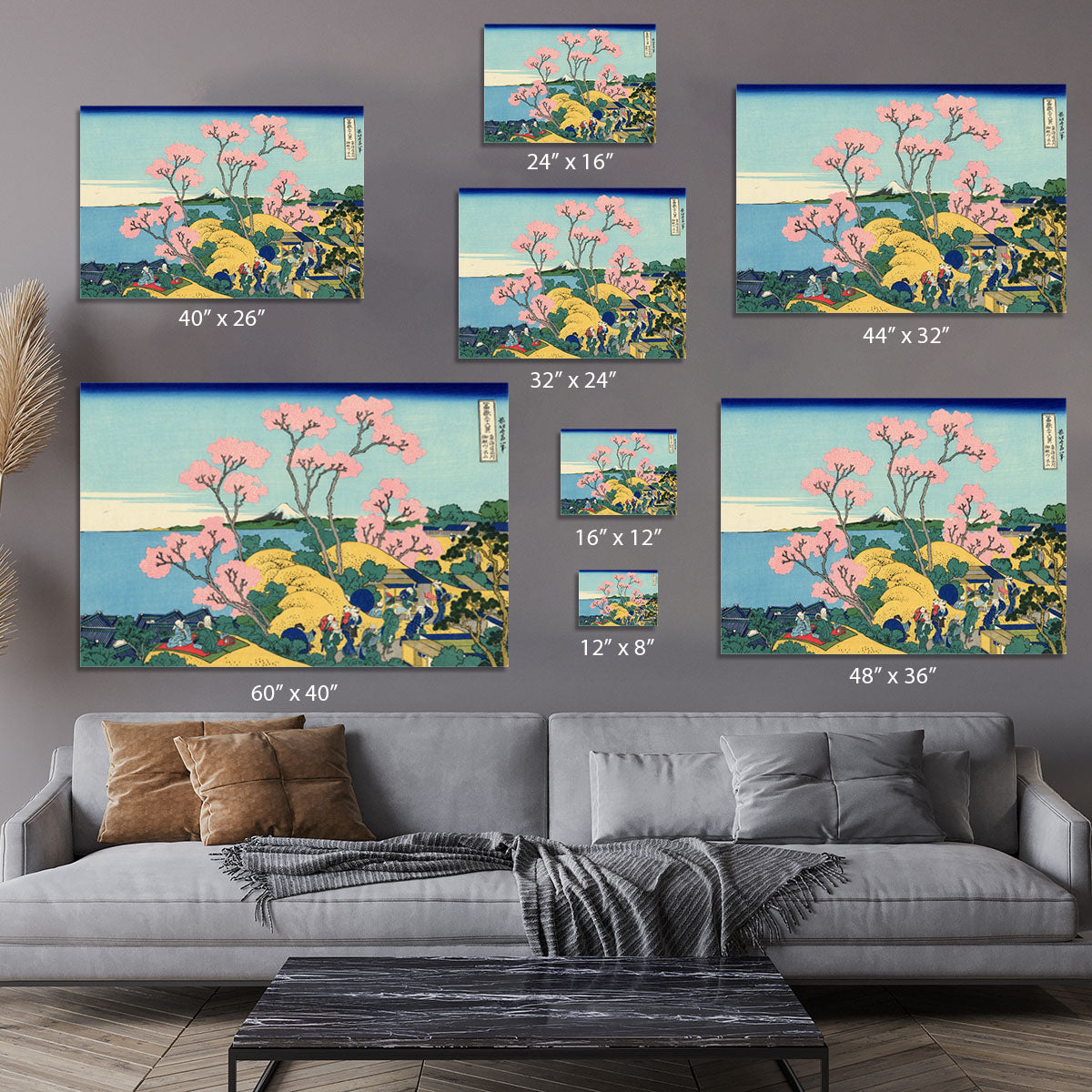 The Fuji from Gotenyama by Hokusai Canvas Print or Poster - Canvas Art Rocks - 7