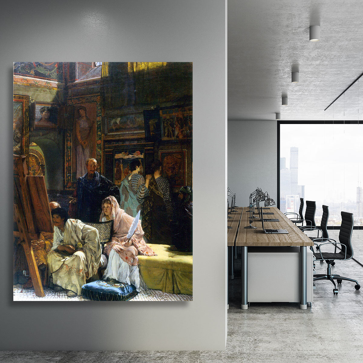 The Gallery by Alma Tadema Canvas Print or Poster - Canvas Art Rocks - 3