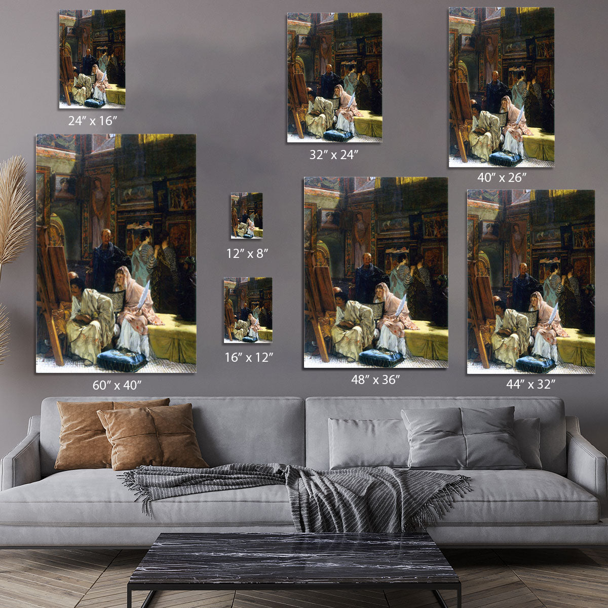 The Gallery by Alma Tadema Canvas Print or Poster - Canvas Art Rocks - 7