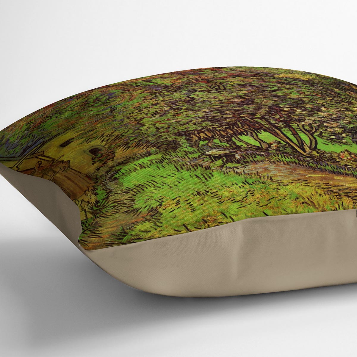 The Garden of Saint-Paul Hospital by Van Gogh Cushion