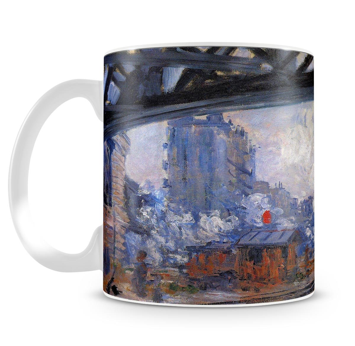 The Gare Saint Lazare by Monet Mug - Canvas Art Rocks - 4