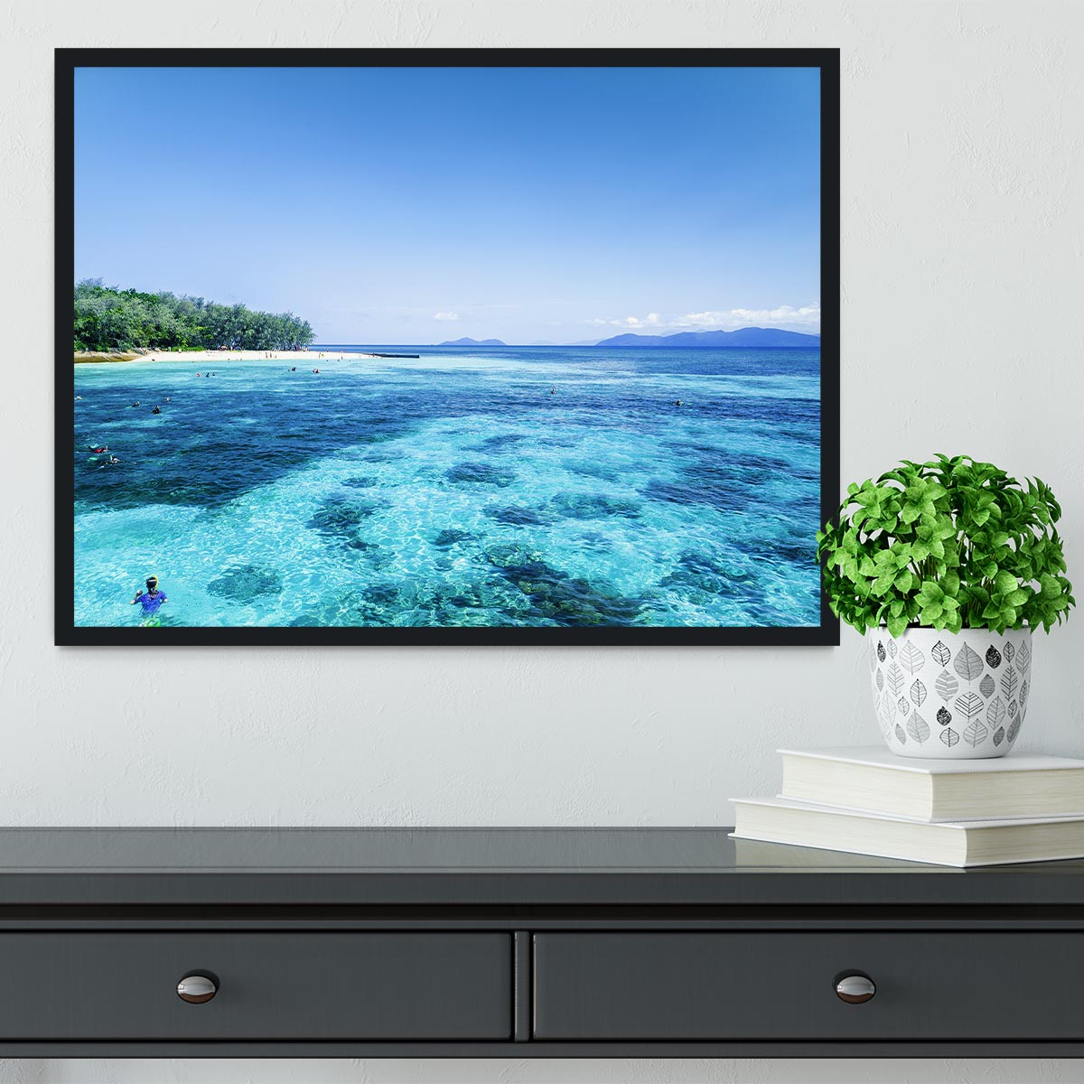 The Great Barrier Reef Framed Print - Canvas Art Rocks - 2
