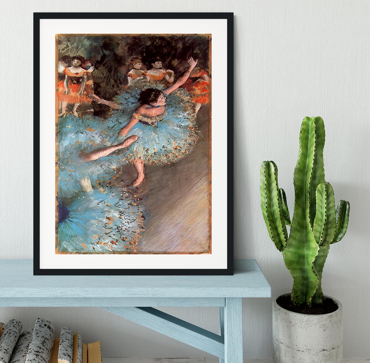 The Greens dancers by Degas Framed Print - Canvas Art Rocks - 1