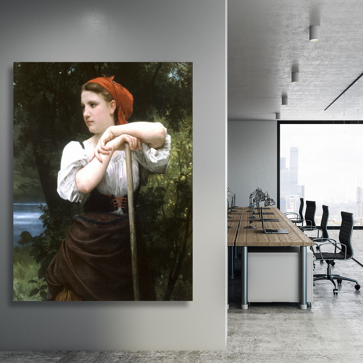 The Haymaker By Bouguereau Canvas Print or Poster - Canvas Art Rocks - 3