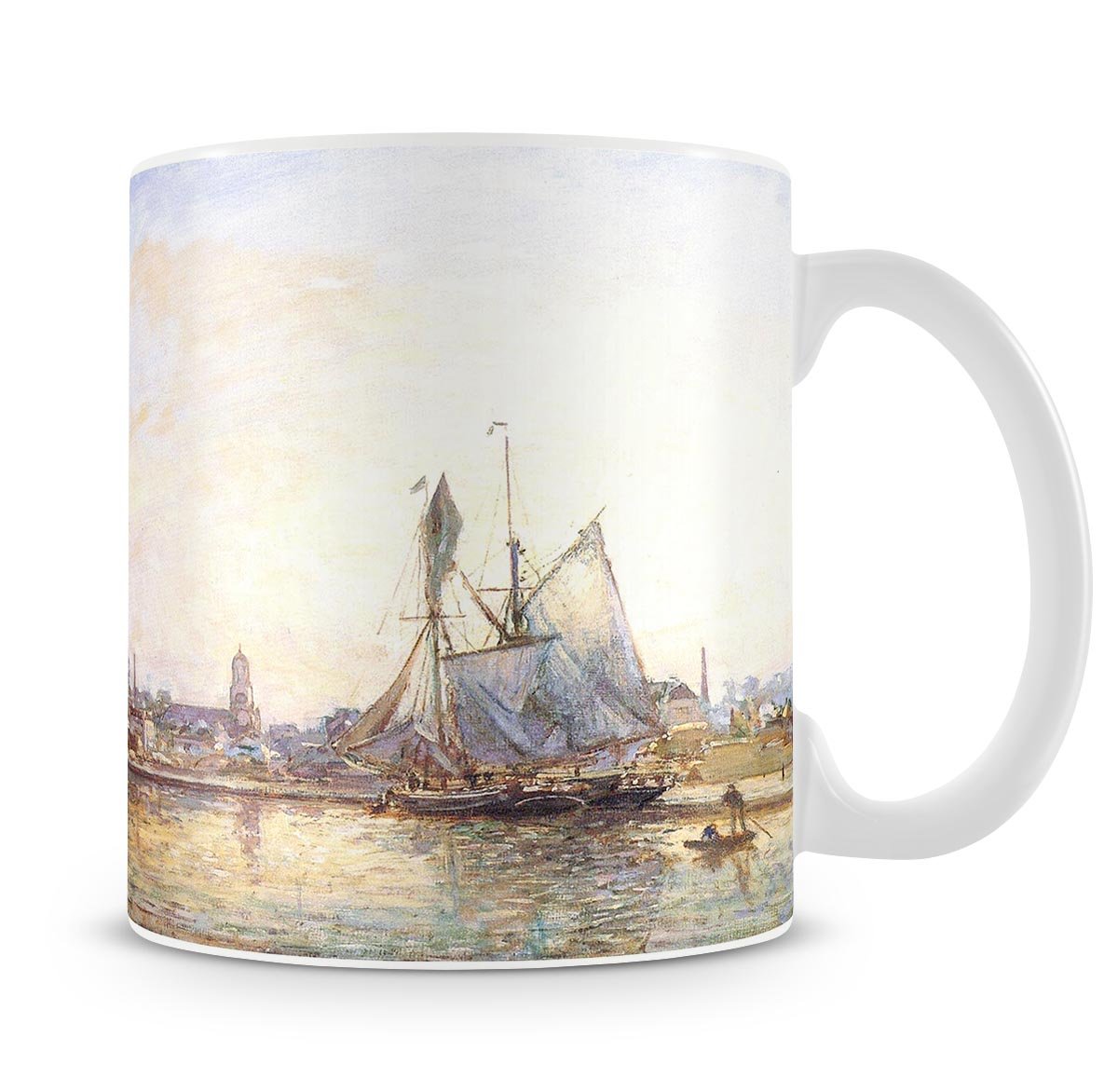 The Honfleur Port 2 by Monet Mug - Canvas Art Rocks - 4