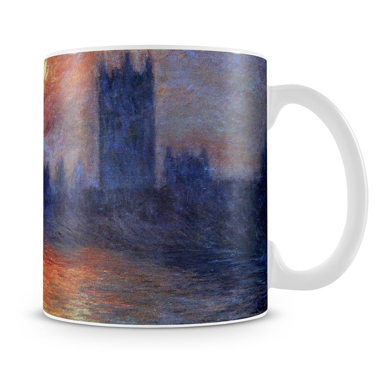 The Houses of Parliament Sunset by Monet Mug - Canvas Art Rocks - 4