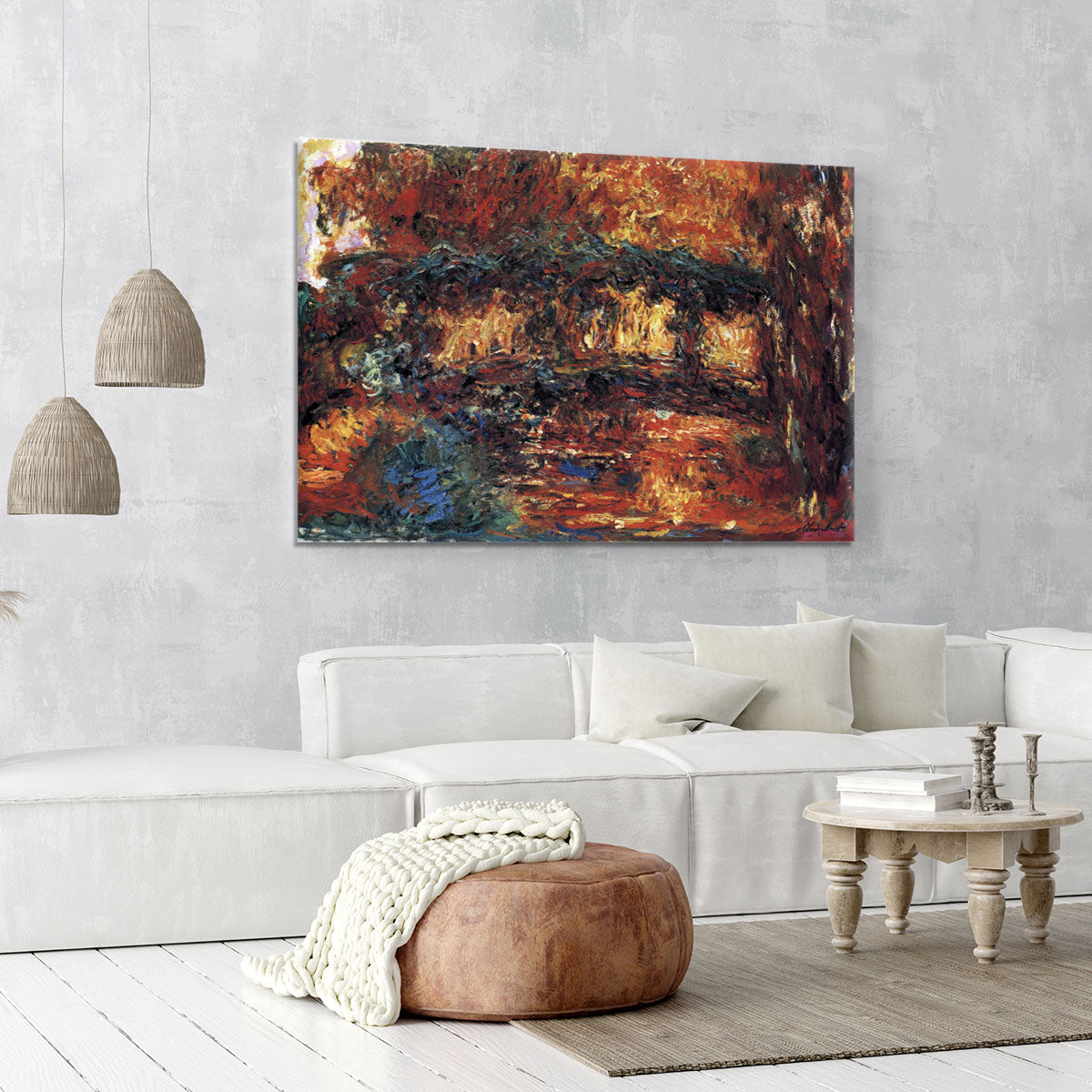 The Japanese Bridge 2 by Monet Canvas Print or Poster - Canvas Art Rocks - 6