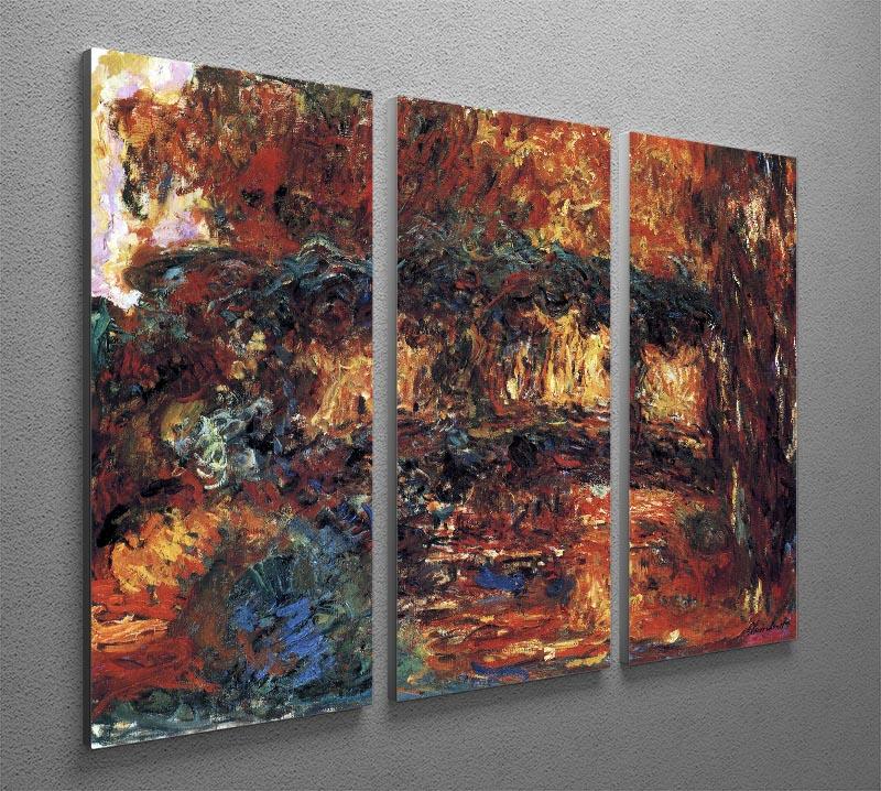 The Japanese Bridge 2 by Monet Split Panel Canvas Print - Canvas Art Rocks - 4