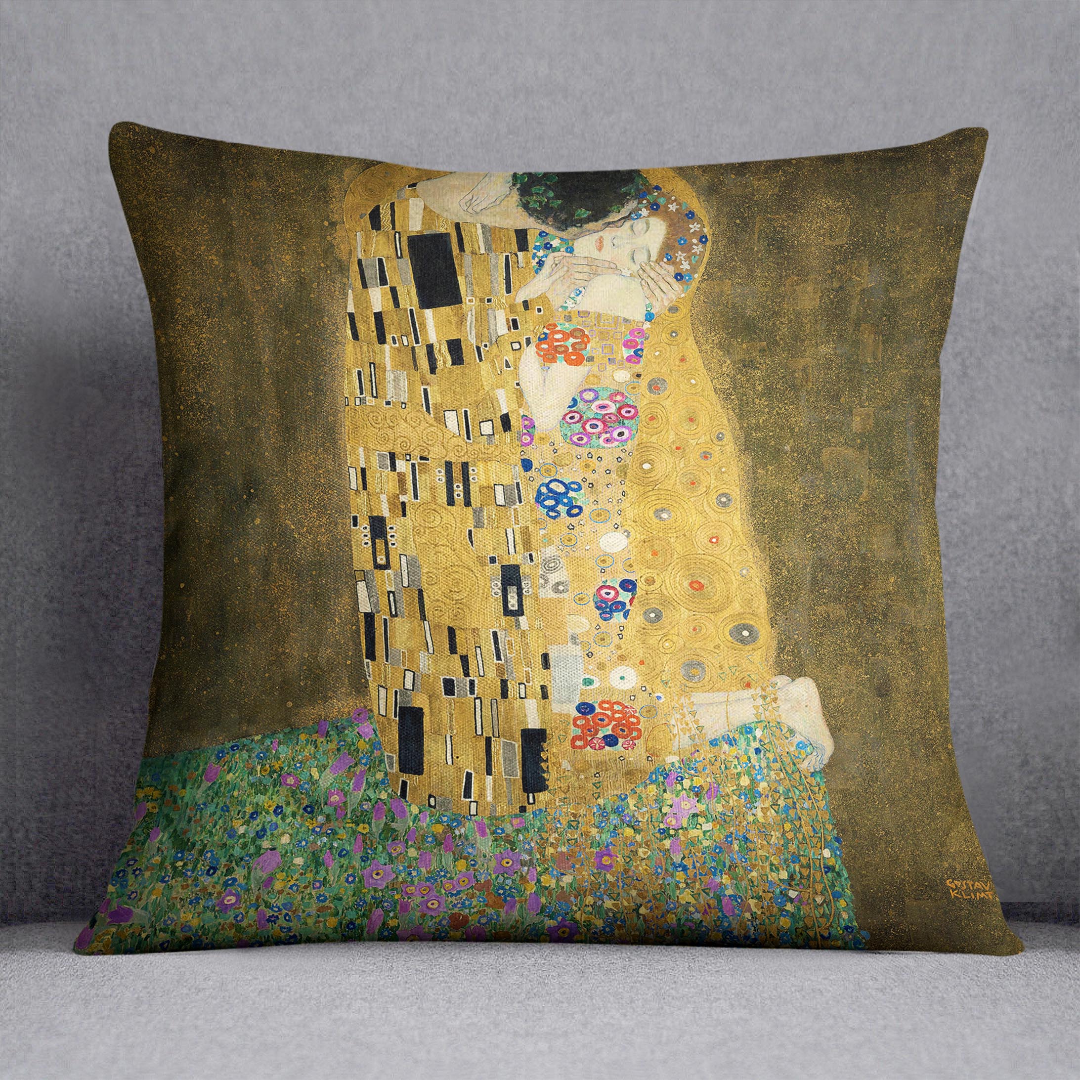 The Kiss by Klimt 2 Cushion