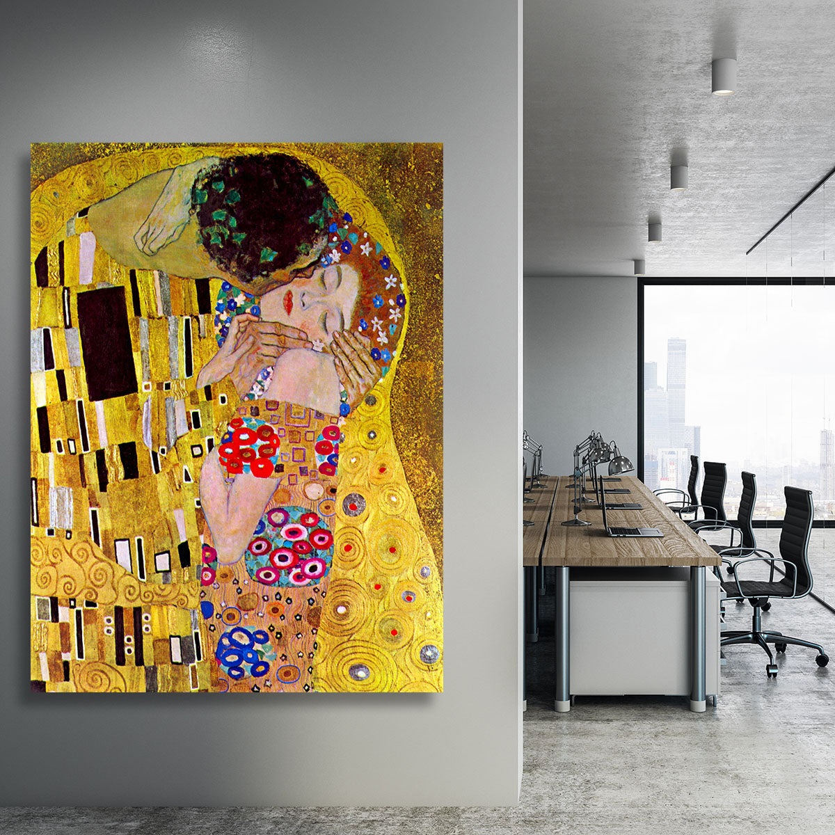 The Kiss by Klimt Canvas Print or Poster - Canvas Art Rocks - 3