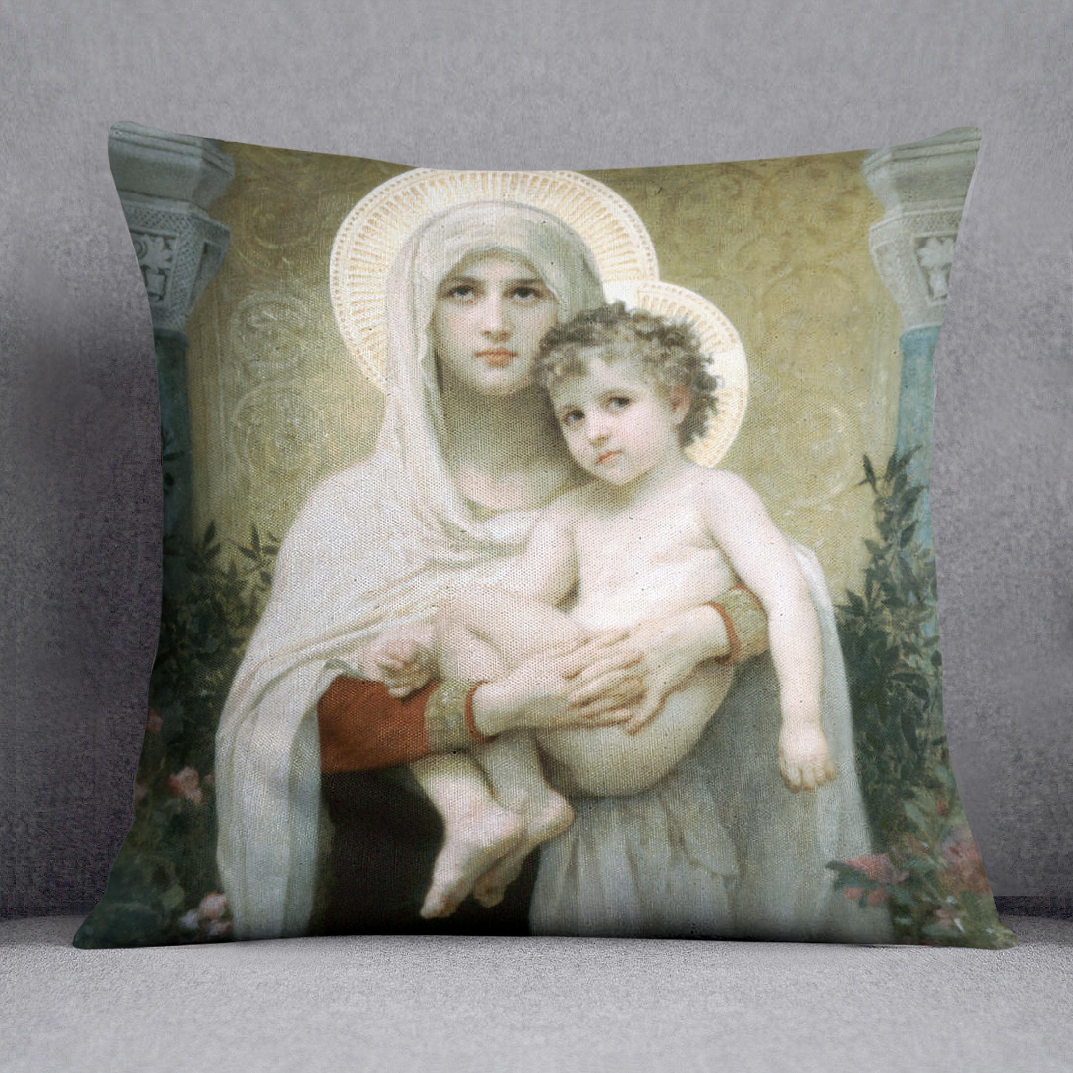 The Madonna of the Roses By Bouguereau Cushion