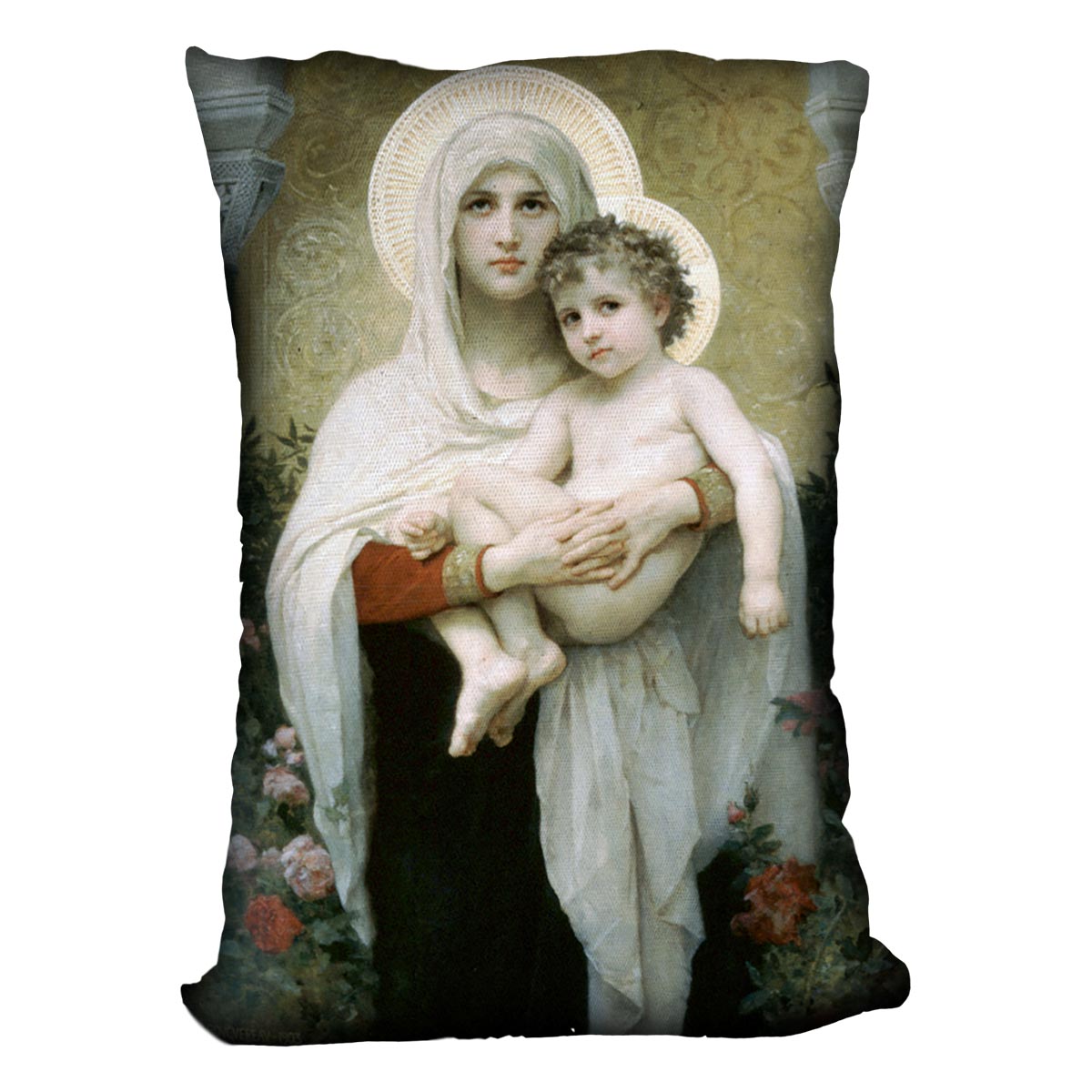 The Madonna of the Roses By Bouguereau Cushion