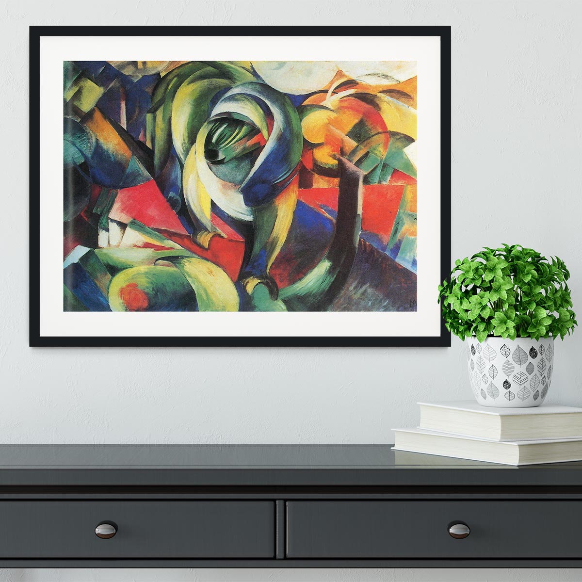 The Mandrill by Franz Marc Framed Print - Canvas Art Rocks - 1