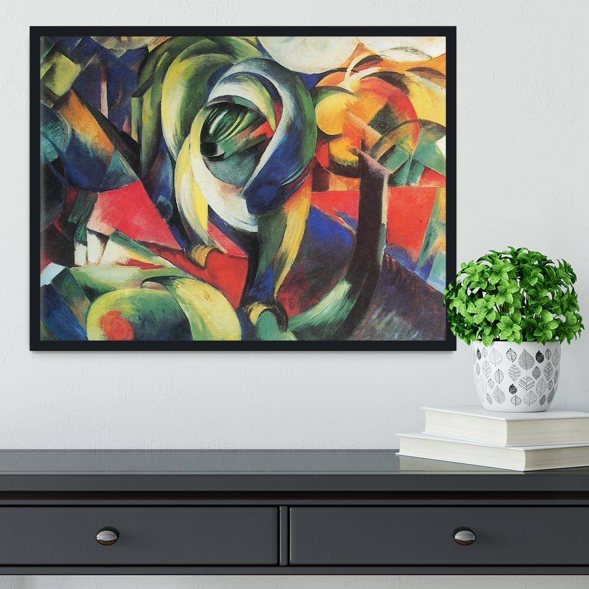 The Mandrill by Franz Marc Framed Print - Canvas Art Rocks - 2