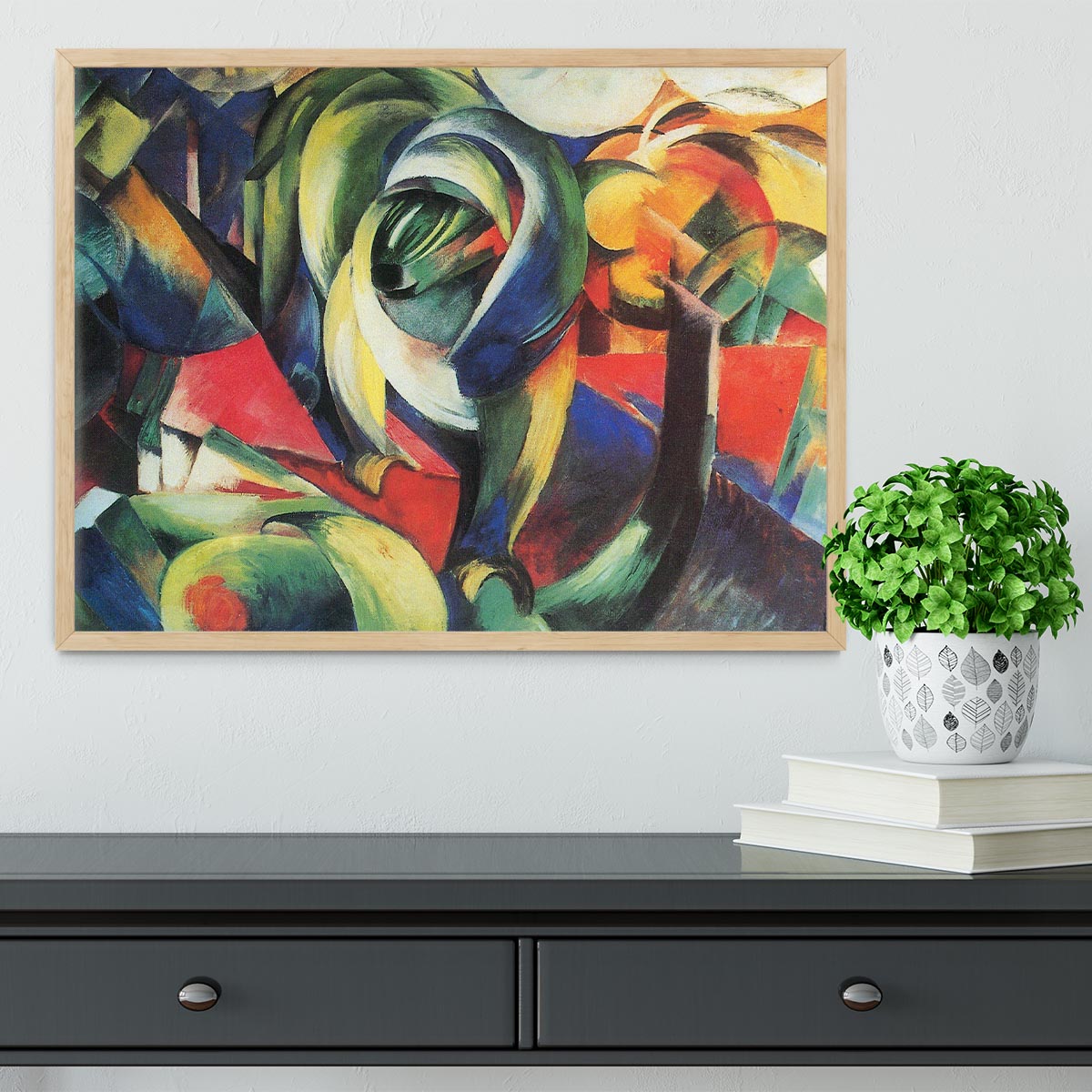 The Mandrill by Franz Marc Framed Print - Canvas Art Rocks - 4