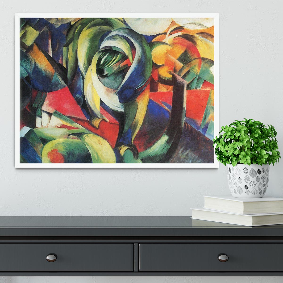 The Mandrill by Franz Marc Framed Print - Canvas Art Rocks -6