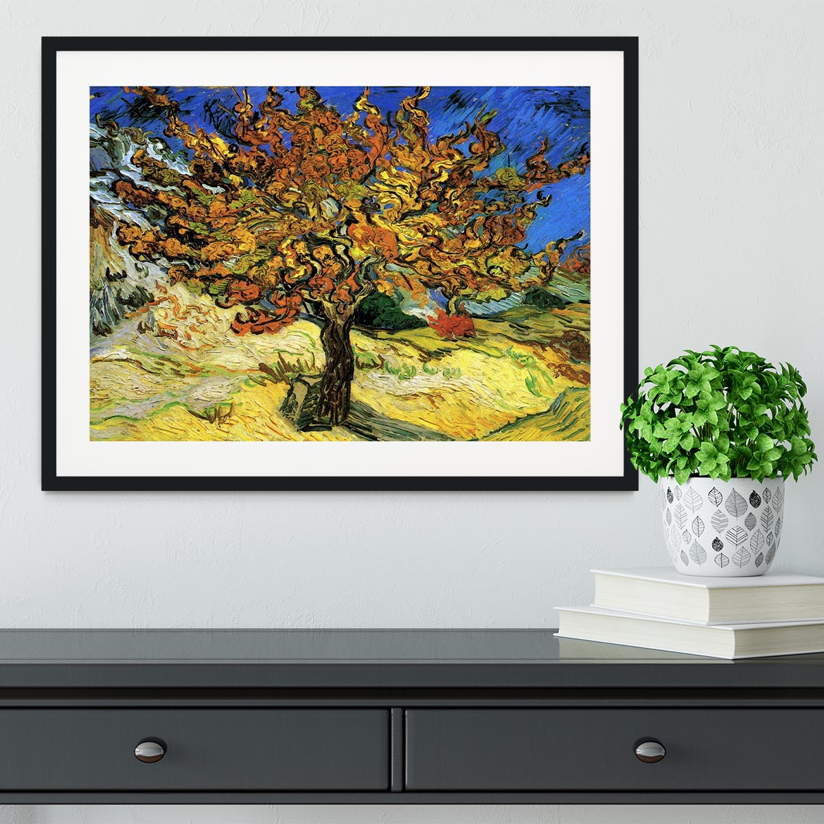 The Mulberry Tree by Van Gogh Framed Print - Canvas Art Rocks - 1