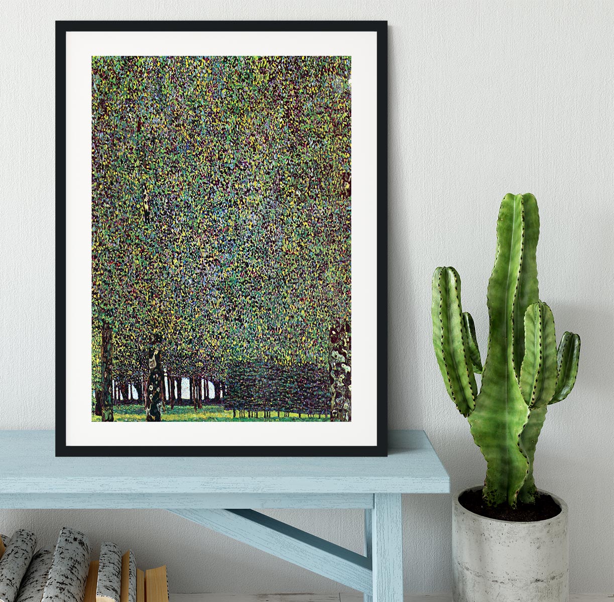 The Park by Klimt Framed Print - Canvas Art Rocks - 1
