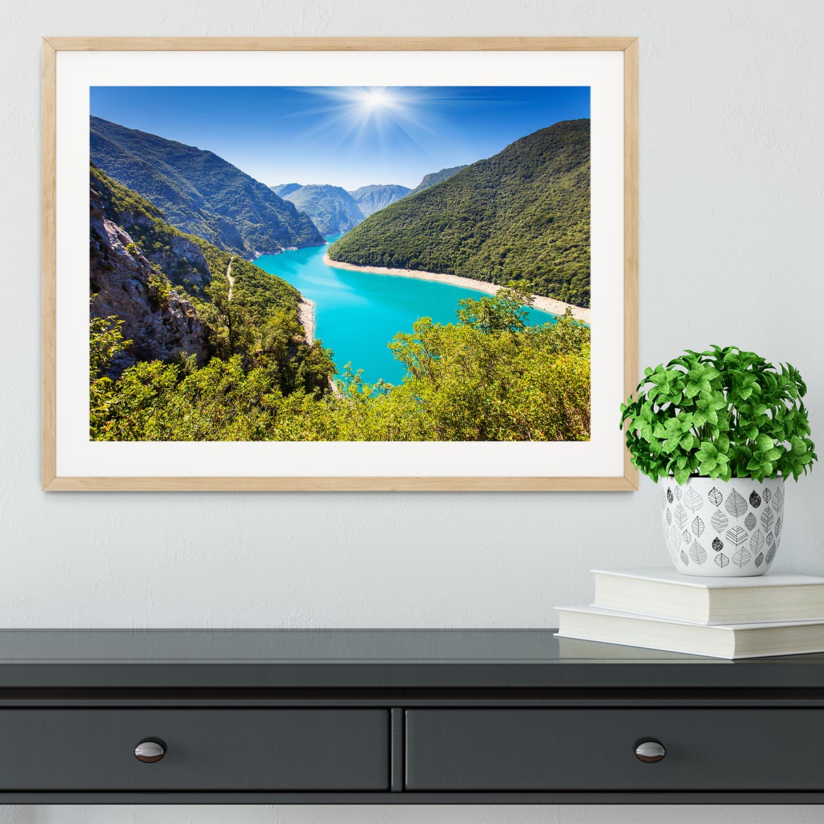 The Piva Canyon Framed Print - Canvas Art Rocks - 3
