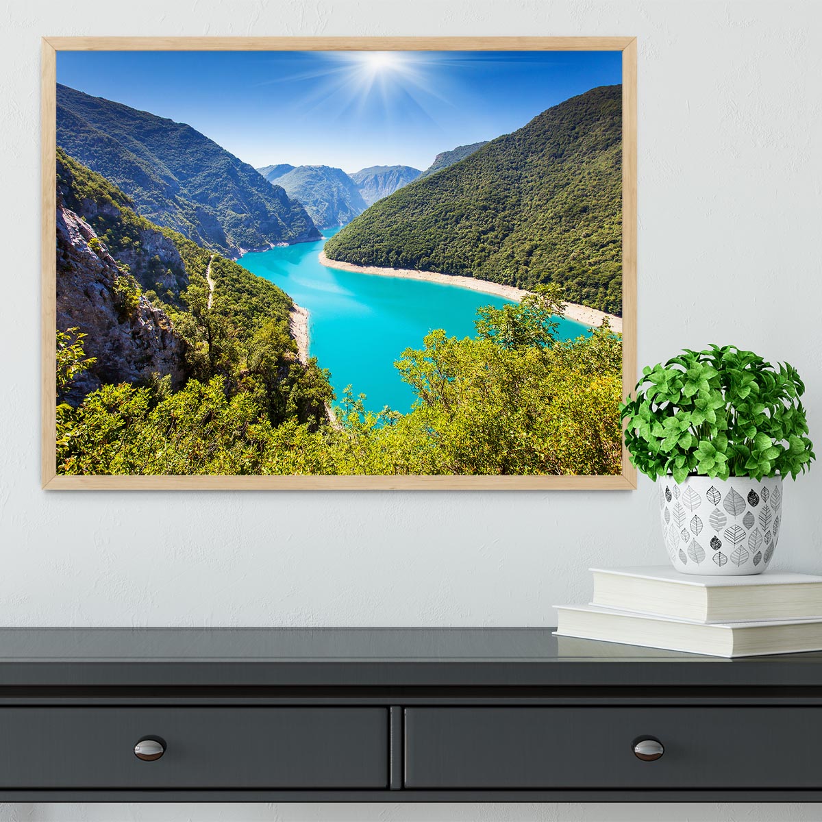 The Piva Canyon Framed Print - Canvas Art Rocks - 4