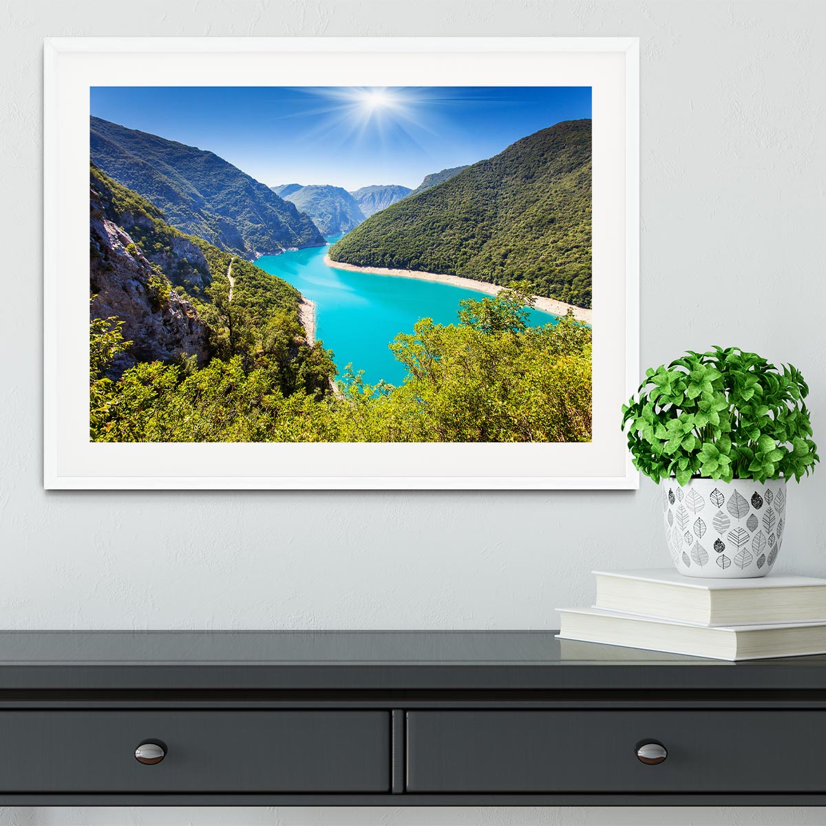 The Piva Canyon Framed Print - Canvas Art Rocks - 5