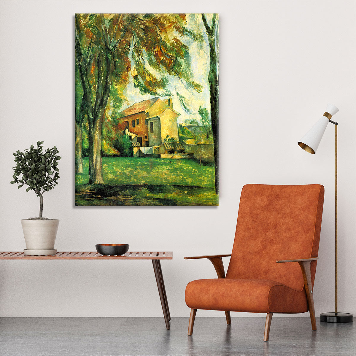 The Pond of the Jas de Bouffan in Winter by Cezanne Canvas Print or Poster - Canvas Art Rocks - 6