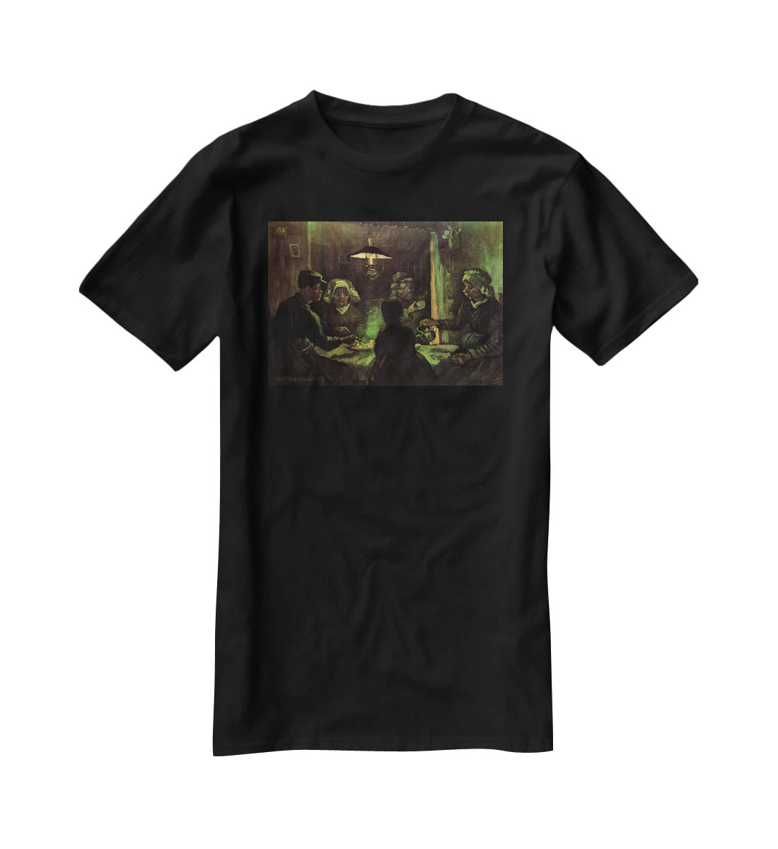 The Potato Eaters by Van Gogh T-Shirt - Canvas Art Rocks - 1