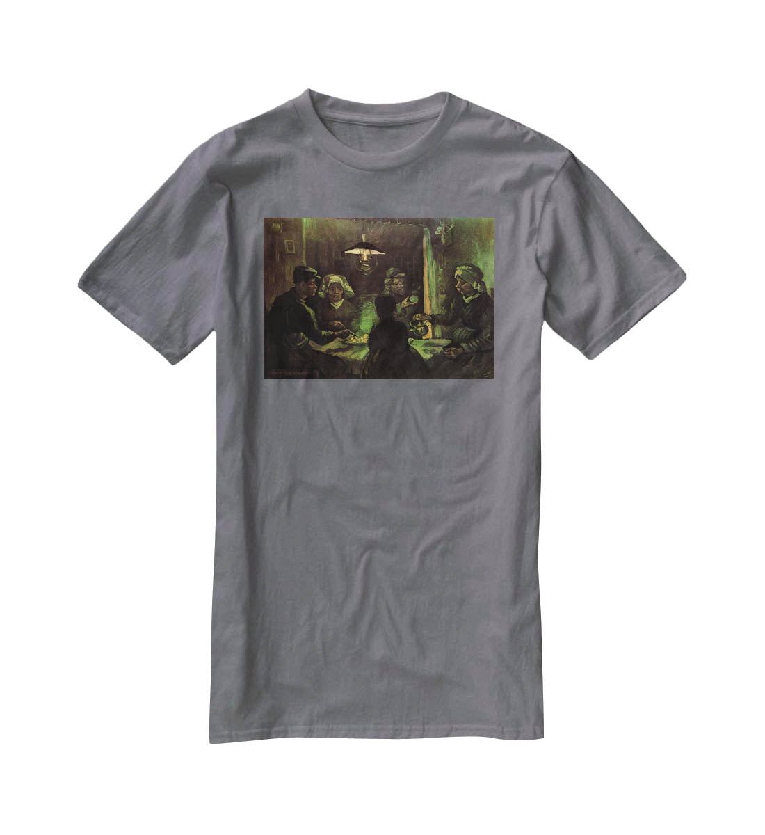The Potato Eaters by Van Gogh T-Shirt - Canvas Art Rocks - 3