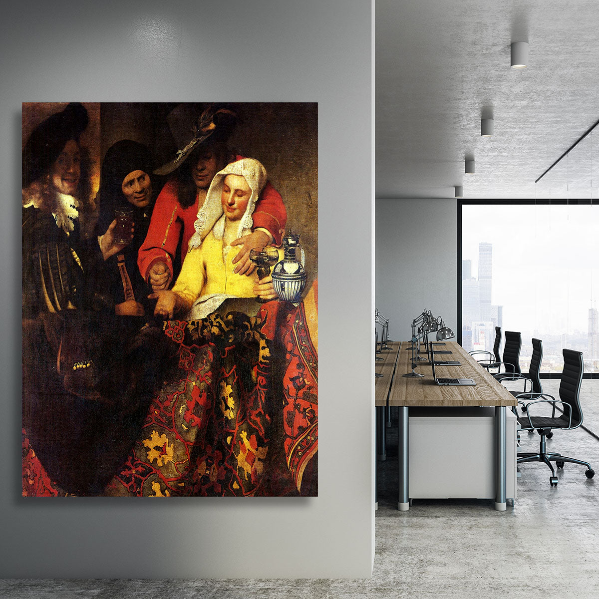 The Procuress by Vermeer Canvas Print or Poster - Canvas Art Rocks - 3