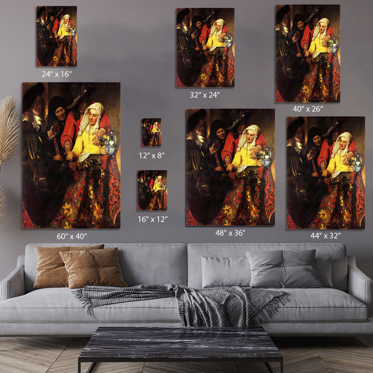 The Procuress by Vermeer Canvas Print or Poster - Canvas Art Rocks - 7