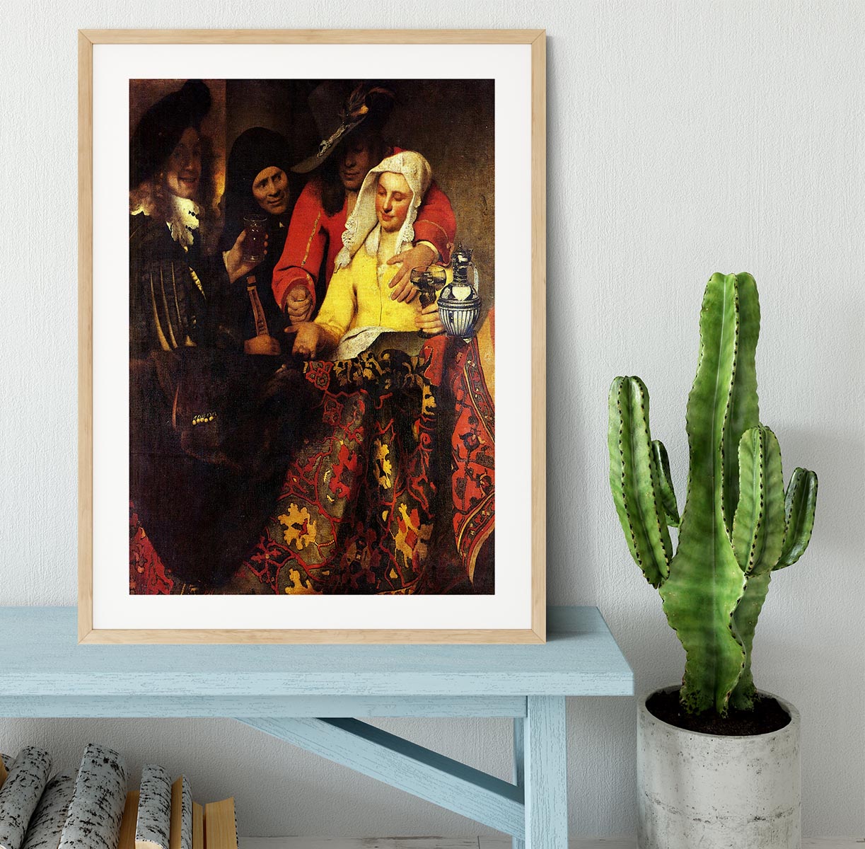 The Procuress by Vermeer Framed Print - Canvas Art Rocks - 3