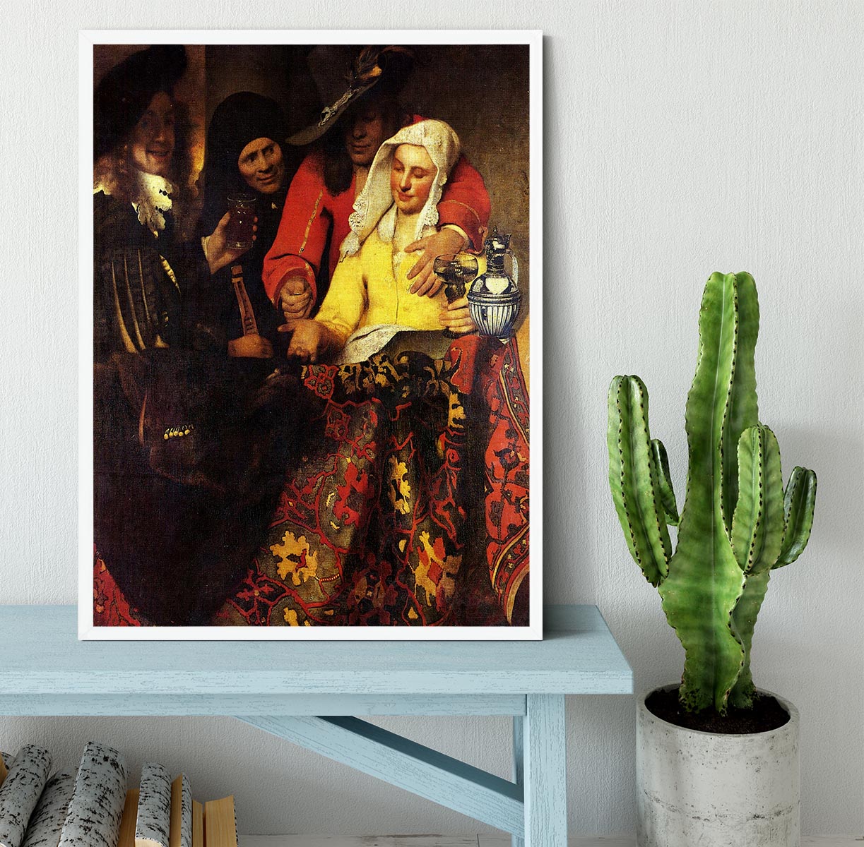 The Procuress by Vermeer Framed Print - Canvas Art Rocks -6