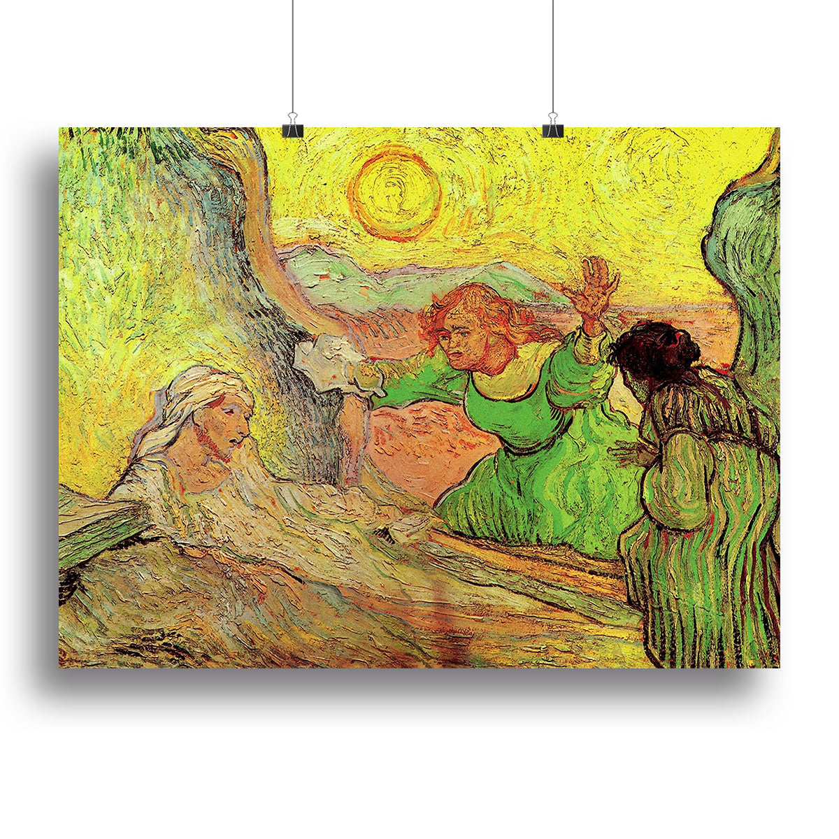 The Raising of Lazarus after Rembrandt by Van Gogh Canvas Print or Poster - Canvas Art Rocks - 2